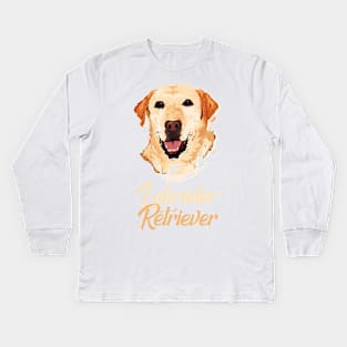 Yellow Labrador Retriever! Especially for Labrador Retriever owners! Kids Long Sleeve T-Shirt